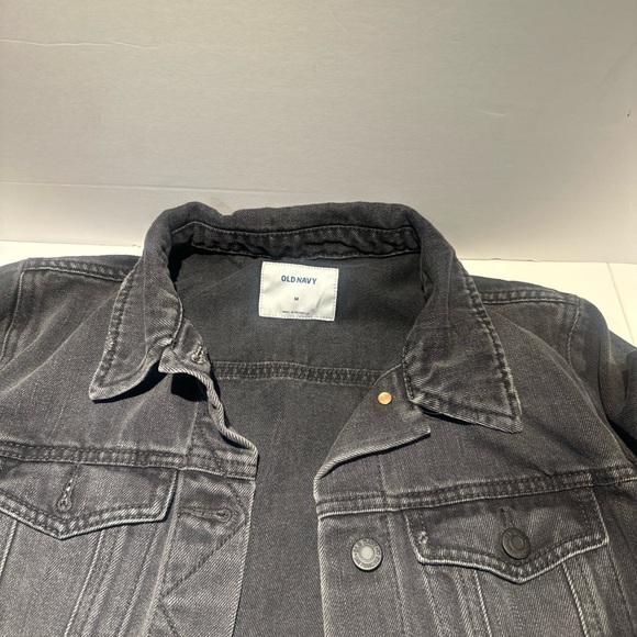 Old Navy Charcoal Denim Blazer - Picture 3 of 4
